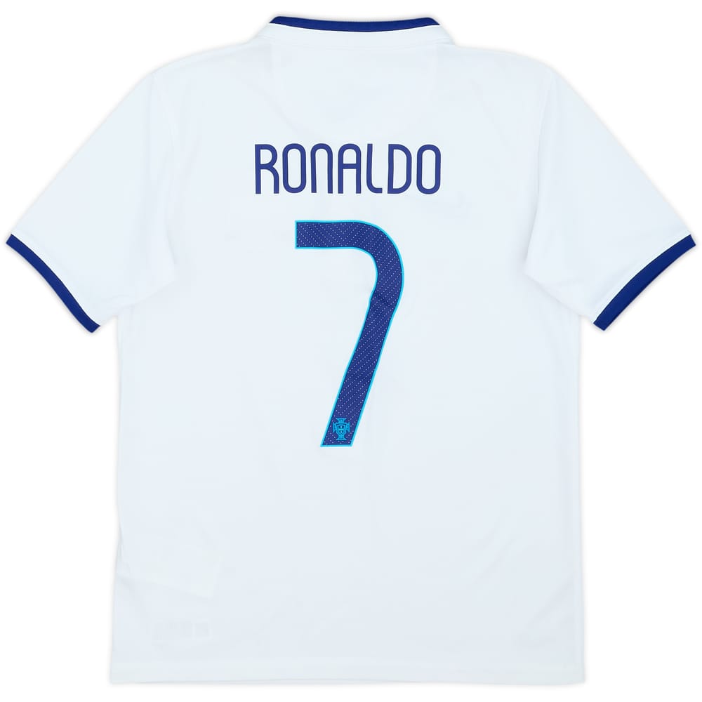2014-15 Portugal Away Shirt Ronaldo #9 - 8/10 - (M.Boys)