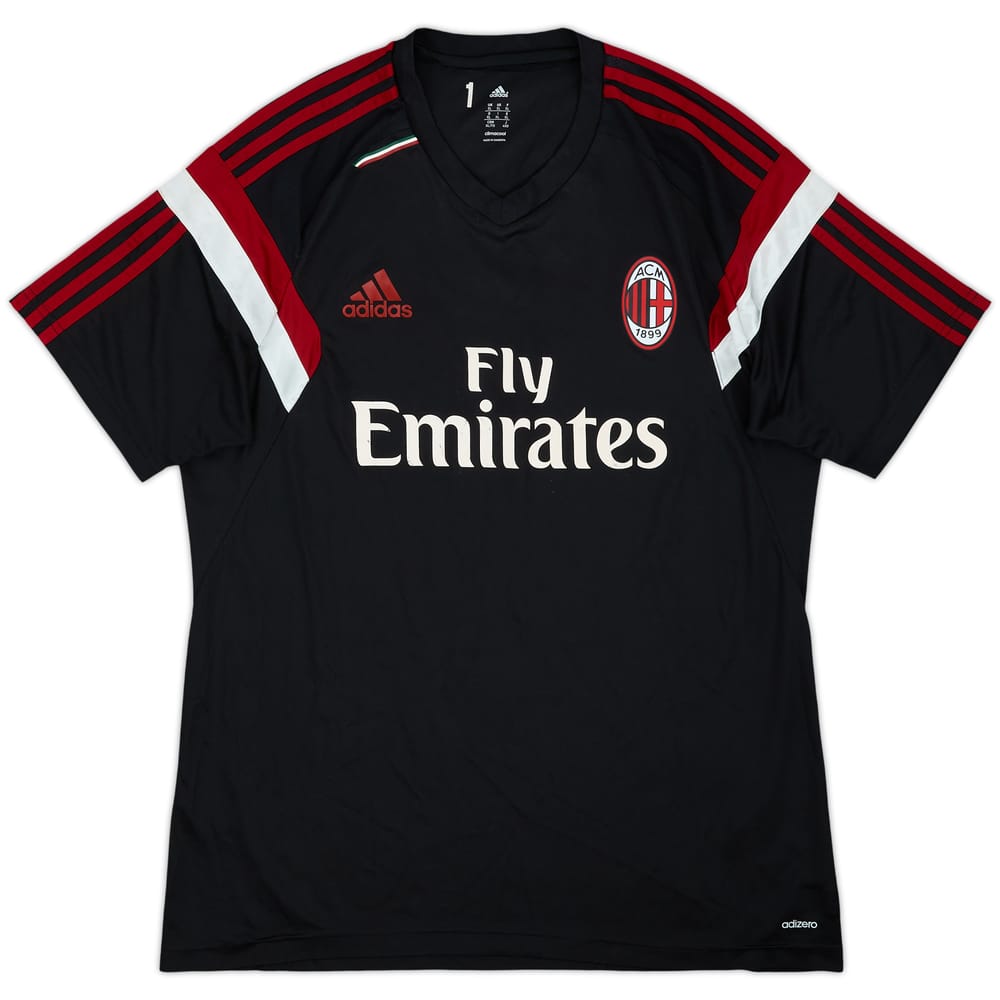 2014-15 AC Milan Player Issue adidas Training Shirt #1 - 6/10 - (XL)