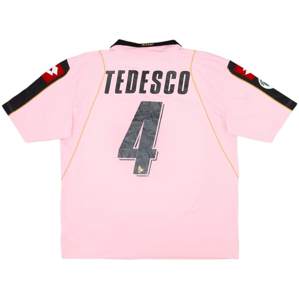 2009-10 Palermo Home Shirt Tedesco #4 - 5/10 - (L)