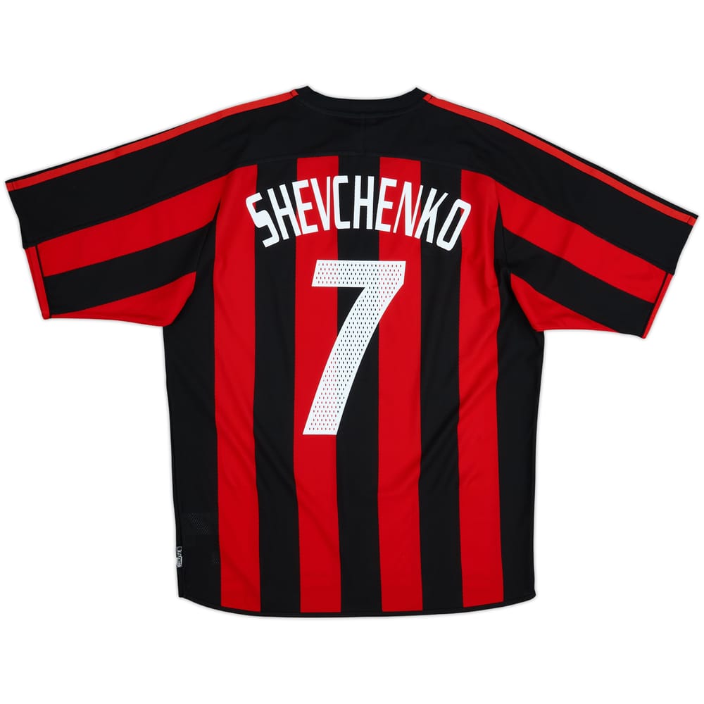 2003-04 AC Milan Home Shirt Shevchenko #7 - 6/10 - (M)