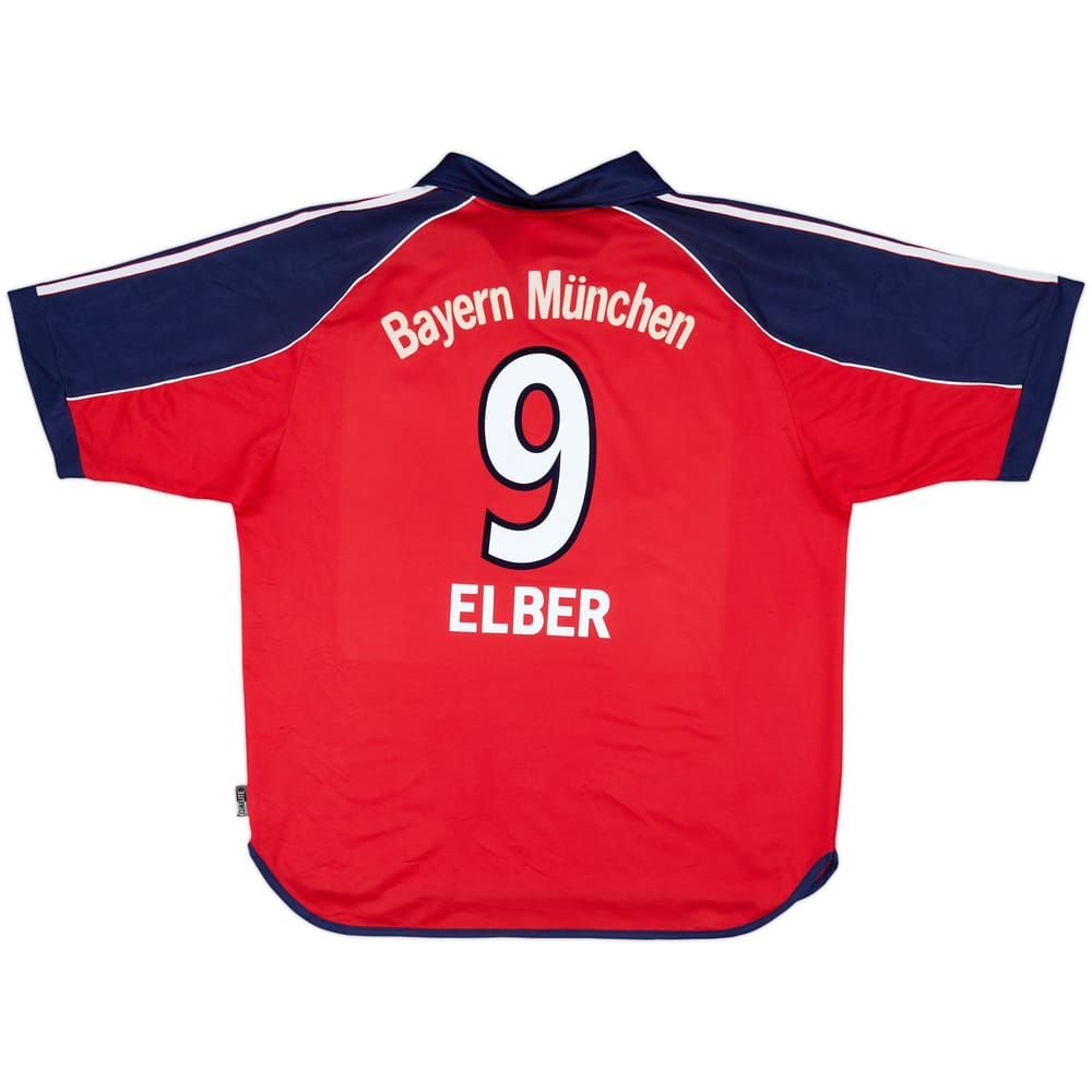 1999-01 Bayern Munich Home Shirt Elber #9 - 5/10 - (XL)