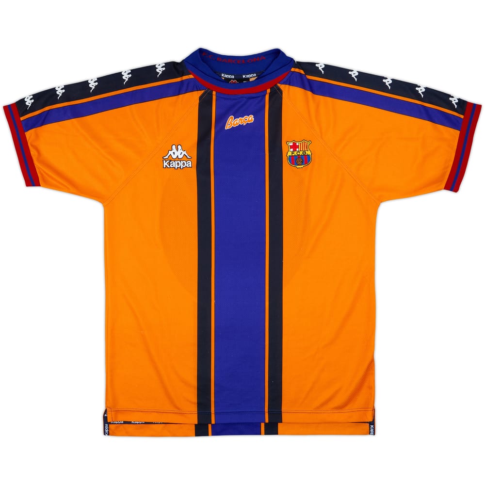 1997-98 Barcelona Camiseta Visitante - 9/10 - (L)