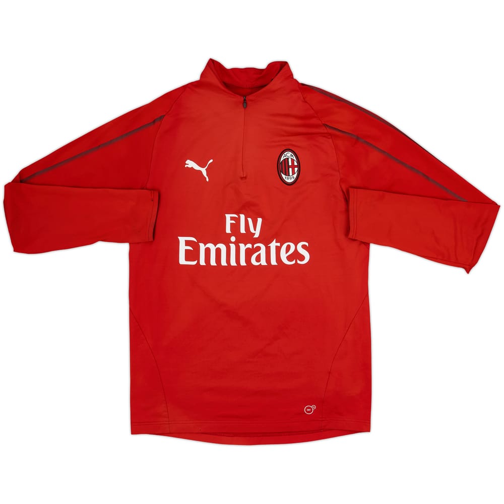 2018-19 AC Milan Puma 1/4 Zip Drill Top - 7/10 - (S)