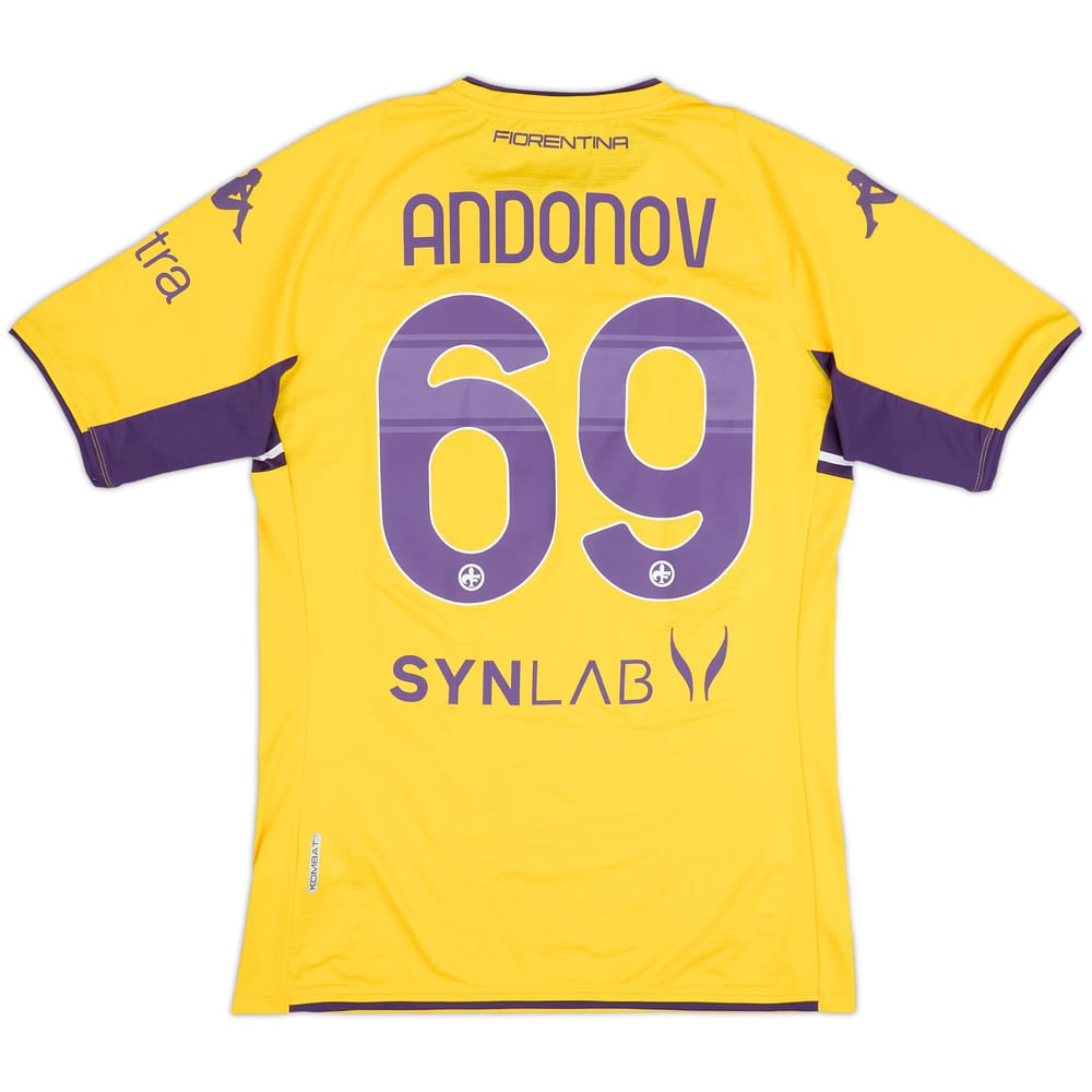 Camiseta de la tercera equipación/portero de Fiorentina 2021-22 Andonov #69 - 8/10 - (XL)