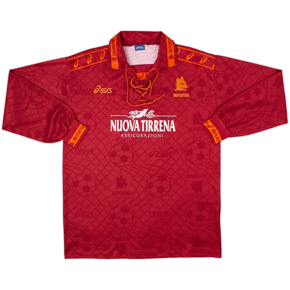 1994-95 Roma Home L/S Shirt #11 - 7/10 - (XL)