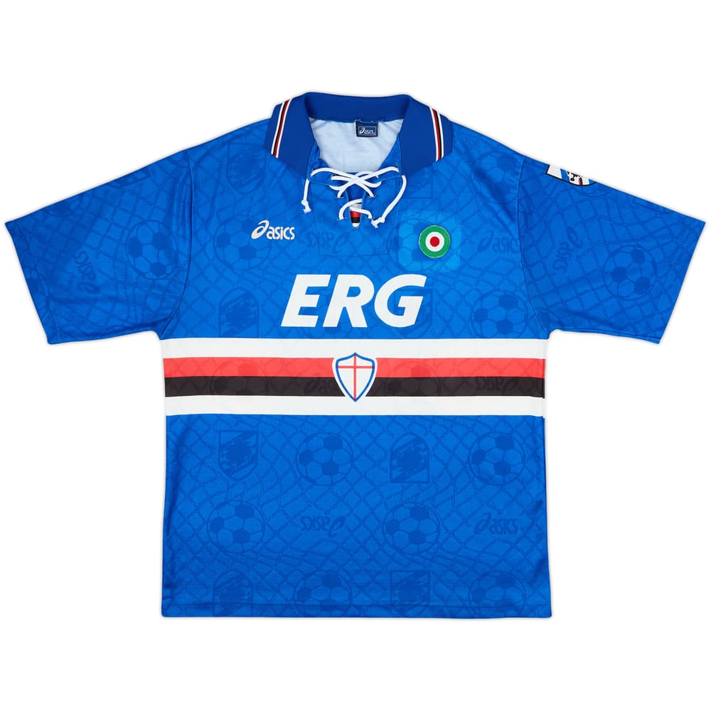 1994-95 Sampdoria Match Issue Home Shirt #14