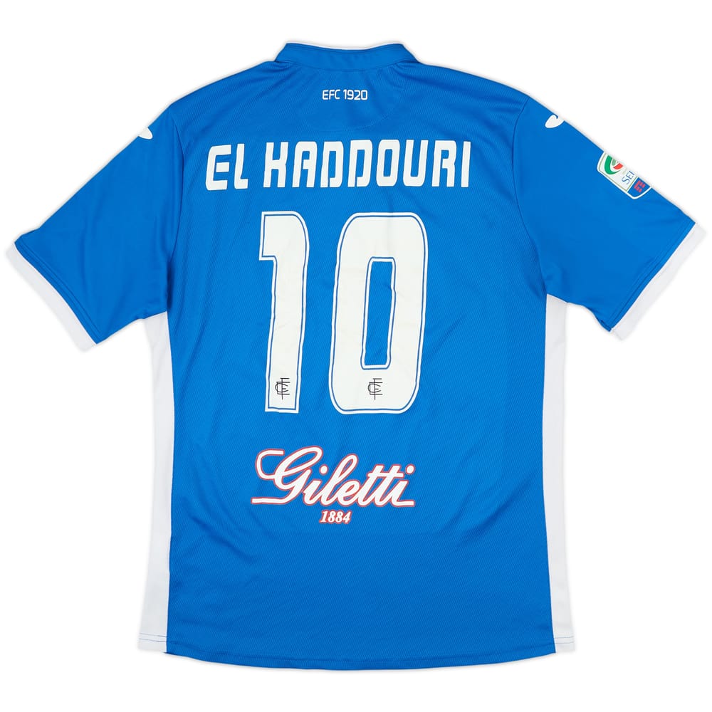2016-17 Empoli Match Issue Home Shirt El Haddouri #10