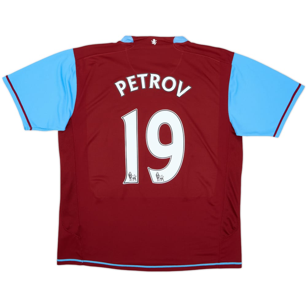 2007-08 Aston Villa Home Shirt Petrov #19 - 6/10 - (L)