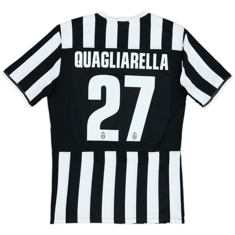 2013-14 Juventus Home Shirt Quagliarella #27 - 6/10 - (XXL)