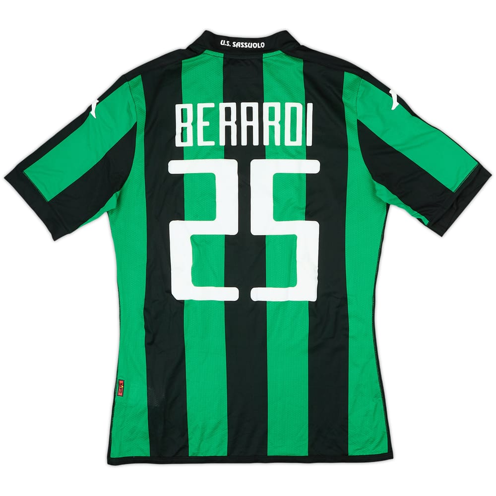 2016-17 Sassuolo Player Issue Home Shirt Berardi #25 - 8/10 - (L)