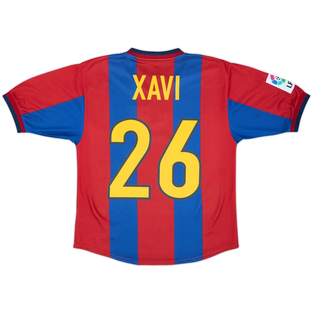 1998-00 Barcelona Home Shirt Xavi #26 - 8/10 - (14-16 Years)