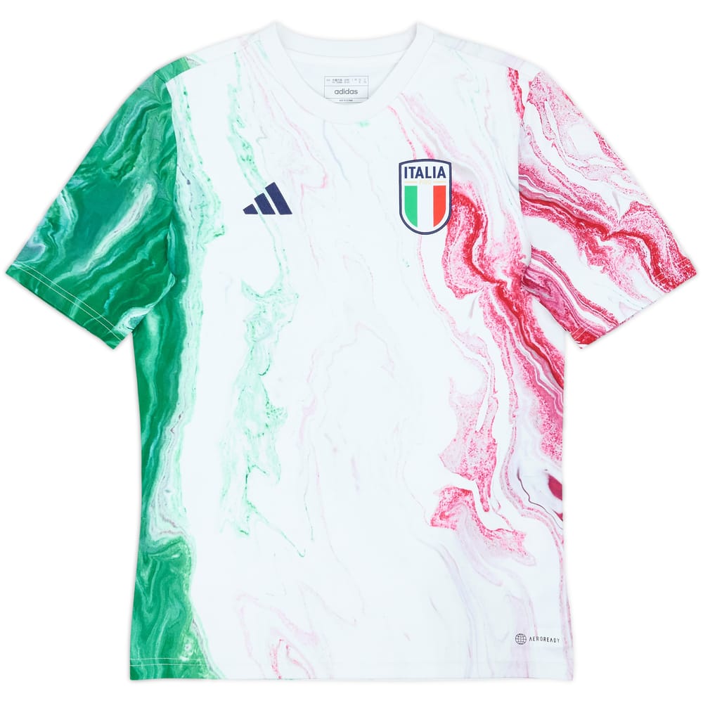 2022-23 Italy adidas Pre-Match Training Shirt - 9/10 - (XL.Boys)