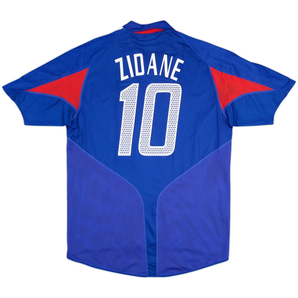 2004-06 France Home Shirt Zidane #10 - 8/10 - (L)