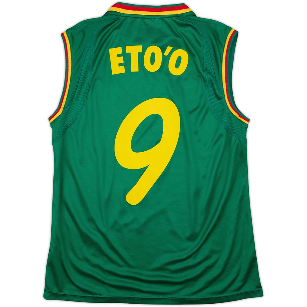 2002 Cameroon Home Vest Shirt Eto'o #9 - 6/10 - (L)