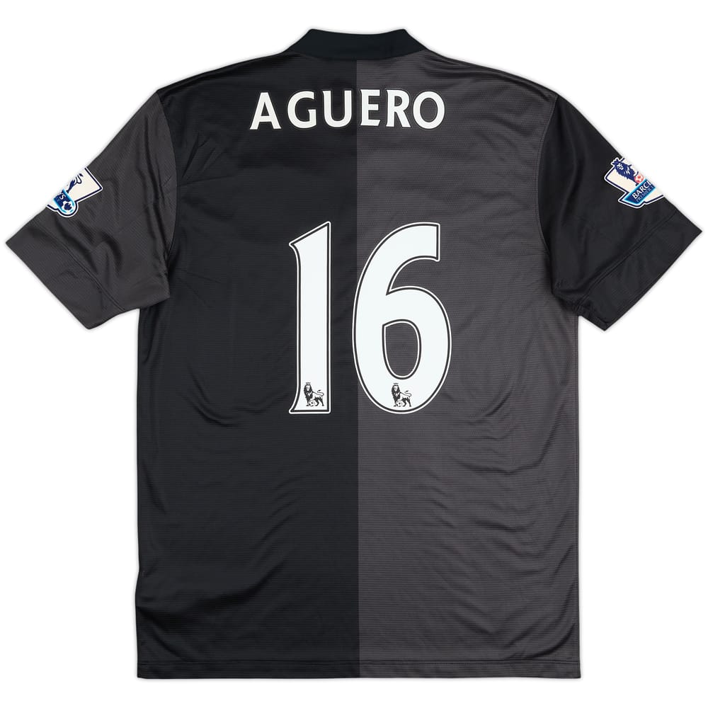 2013-14 Manchester City Away Shirt Aguero #16 - 8/10 - (M)