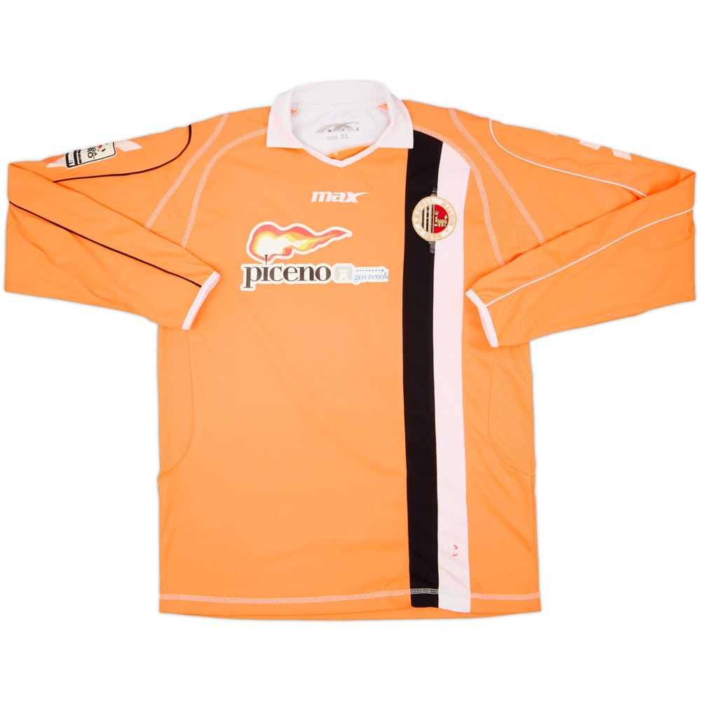 2012-13 Ascoli Match Issue Away L/S Shirt #6