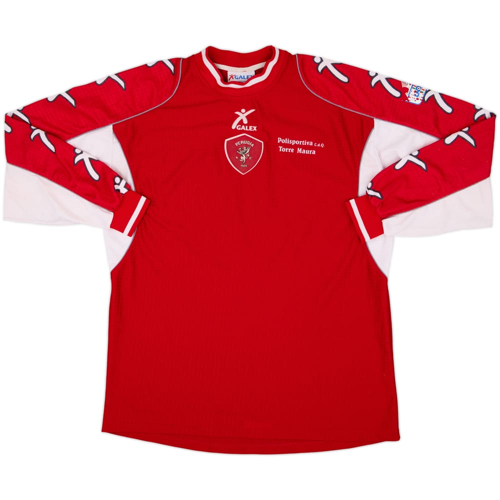 2000-01 Perugia Youth Match Issue Home L/S Shirt #8