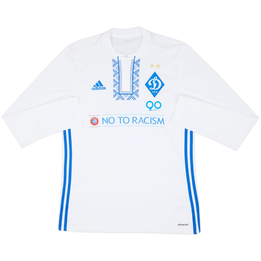 2016-18 Dynamo Kyiv Match Issue Home L/S Shirt #21