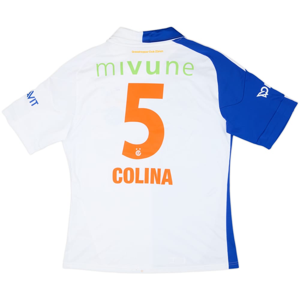 2010-12 Grasshoppers Match Issue Home Shirt Colina #5