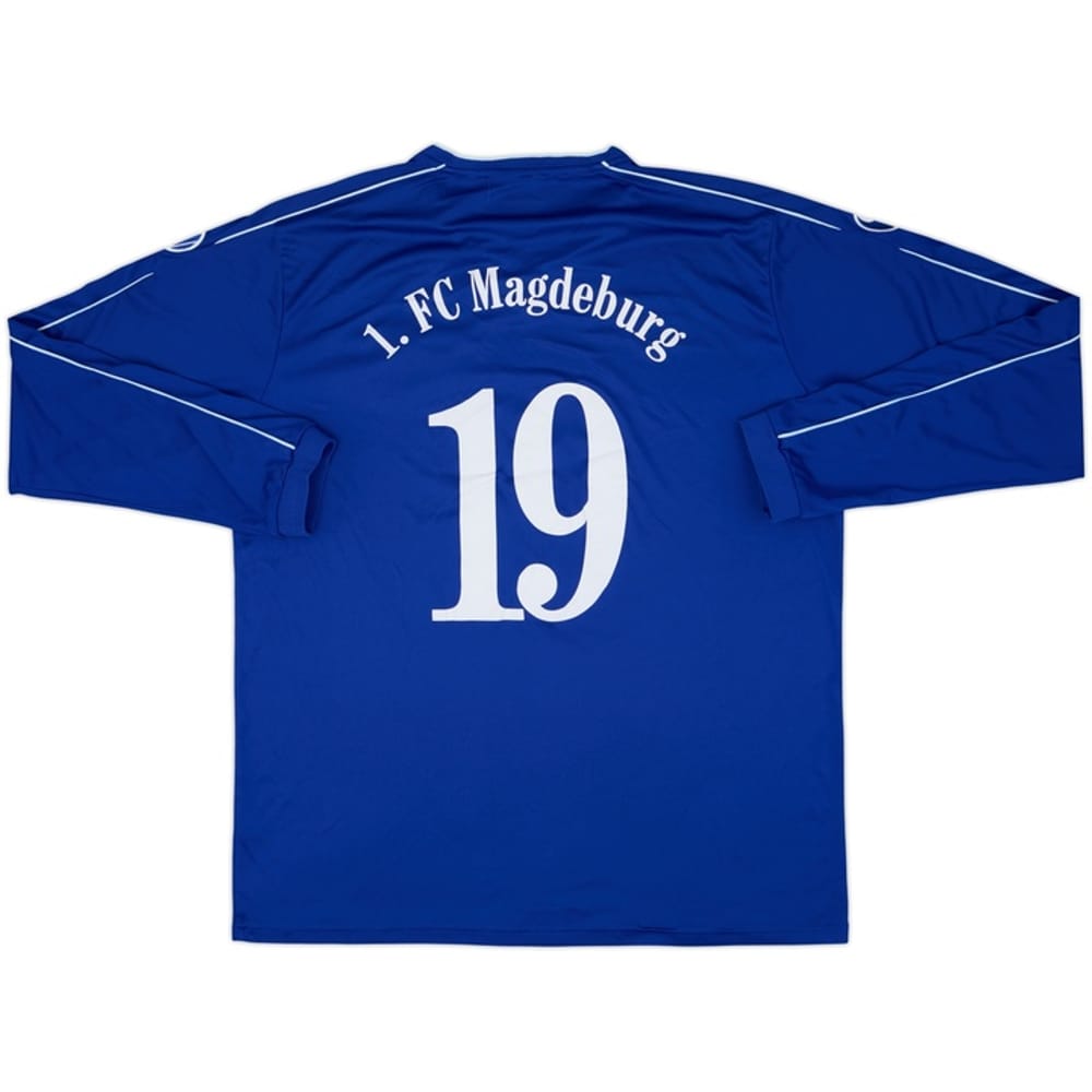 2015-16 Magdeburg Youth Match Issue Pre-Season Home L/S Shirt #19