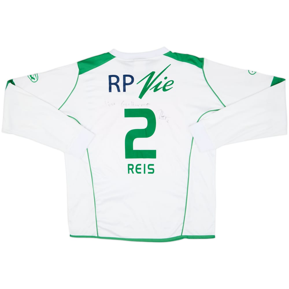 2007-08 Yverdon Sport Signed Home L/S Shirt Reis #2 - 8/10 - (XXL)