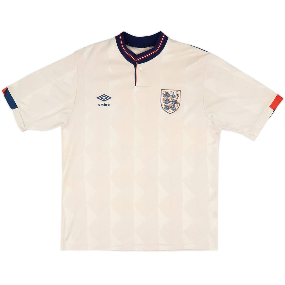 1987-90 England Home Shirt - 4/10 - (M)