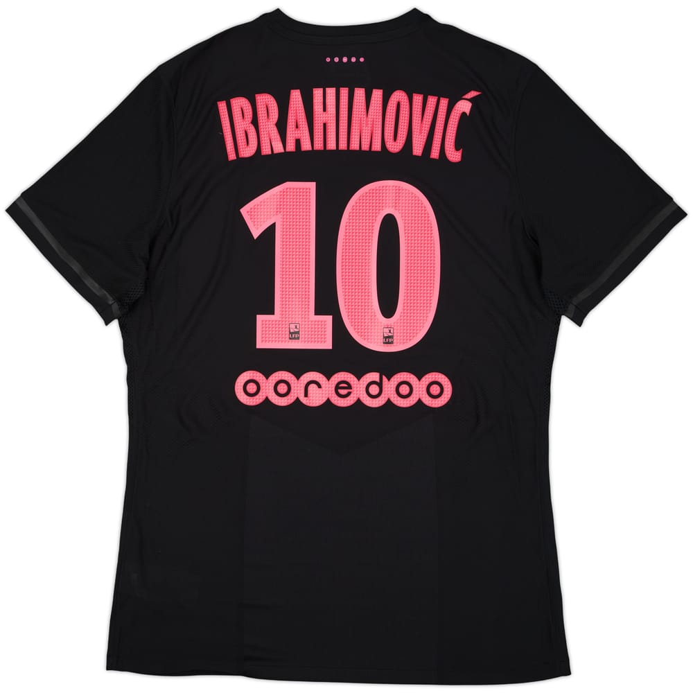 2015-16 Paris Saint-Germain Authentic Third Shirt Ibrahimovic #10 (XL)