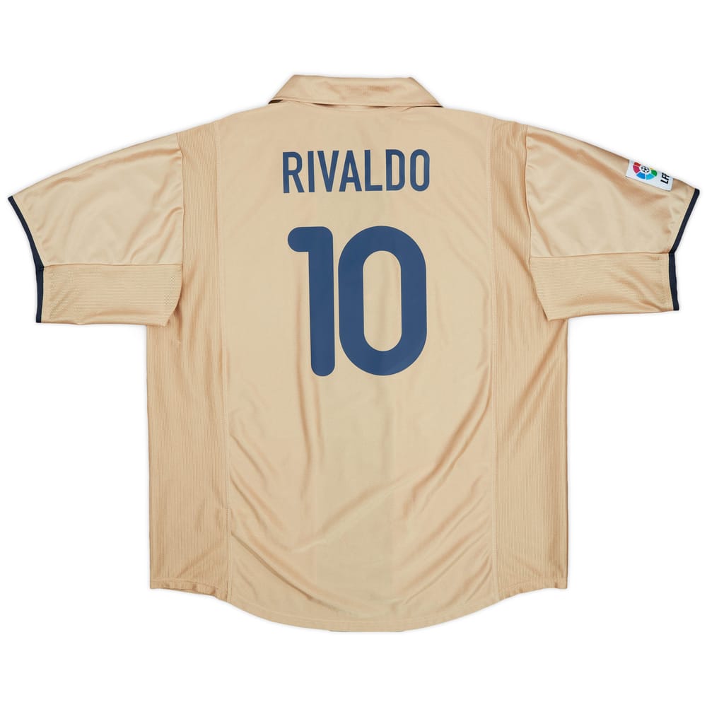 2001-03 Barcelona Away Shirt Rivaldo #10 - 8/10 - (XL)