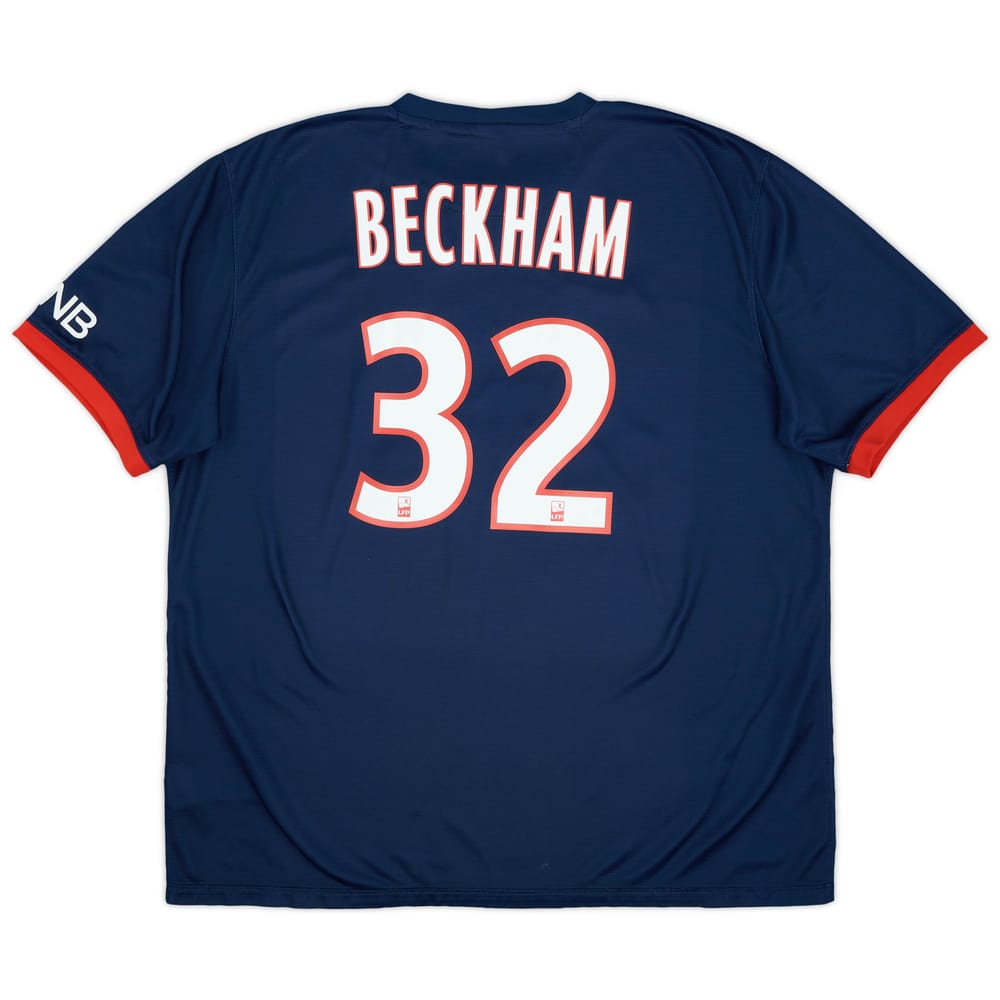 2013-14 Paris Saint-Germain Home Shirt Beckham #32 - 7/10 - (XXL)