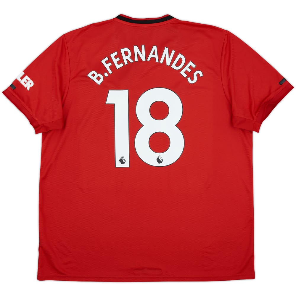 2019-20 Manchester United Home Shirt B.Fernandes #18 - 6/10 - (XXL)