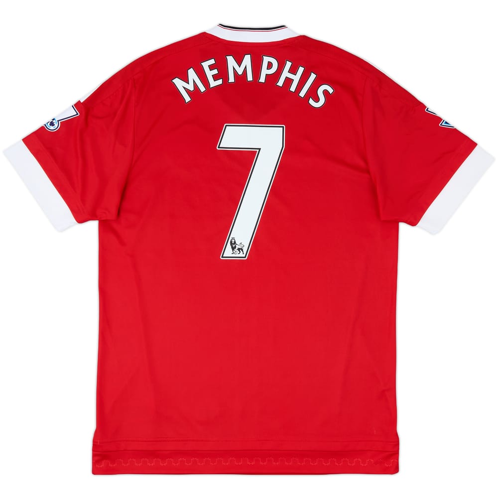 2015-16 Manchester United Home Shirt Memphis #7 - 8/10 - (M)