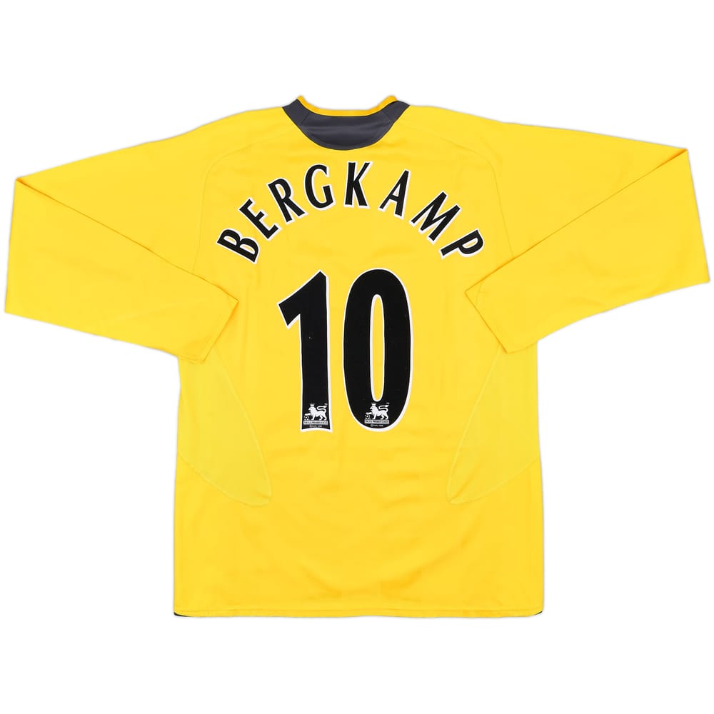2005-06 Arsenal Away L/S Shirt Bergkamp #10 - 8/10 - (L)
