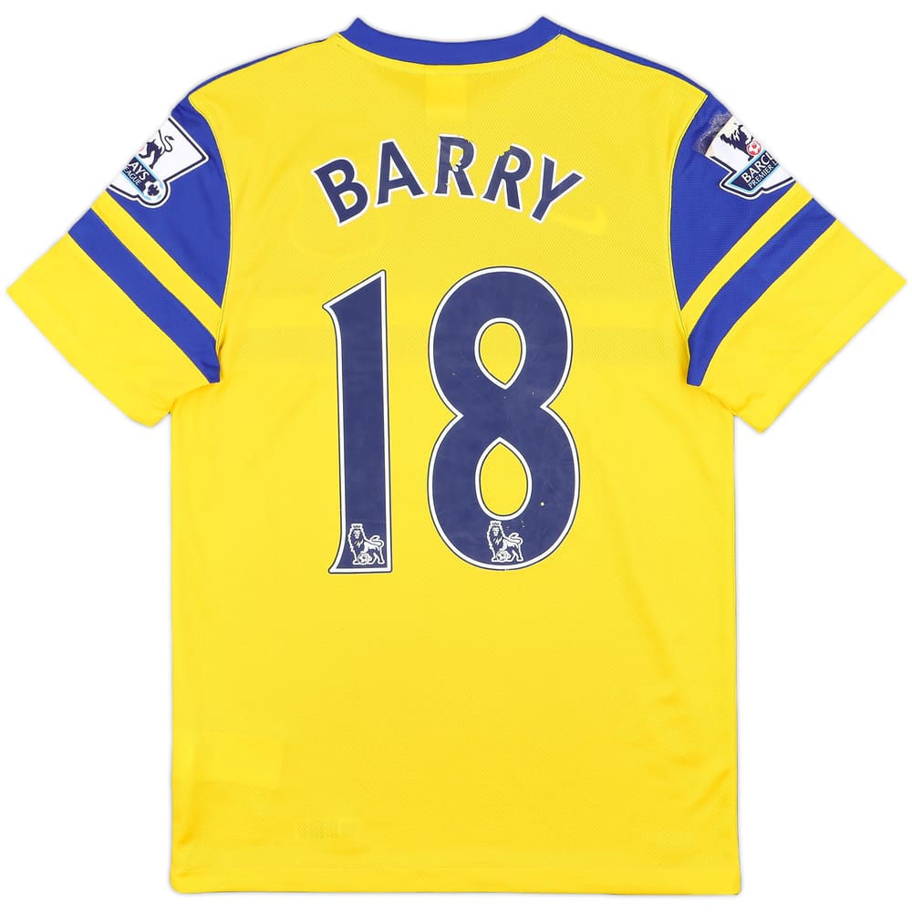 2013-14 Everton Away Shirt Barry #18 - 4/10 - (S)