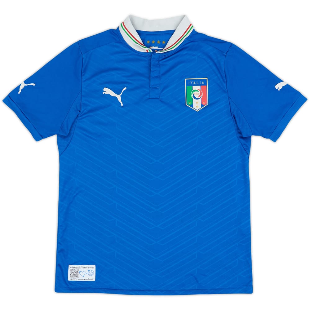2012-13 Italy Home Shirt - 5/10 - (L.Boys)