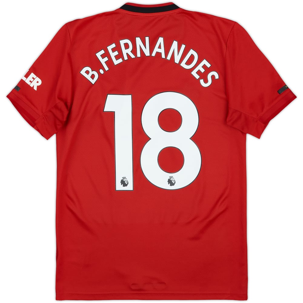 2019-20 Manchester United Home Shirt B.Fernandes #18 - 5/10 - (S)