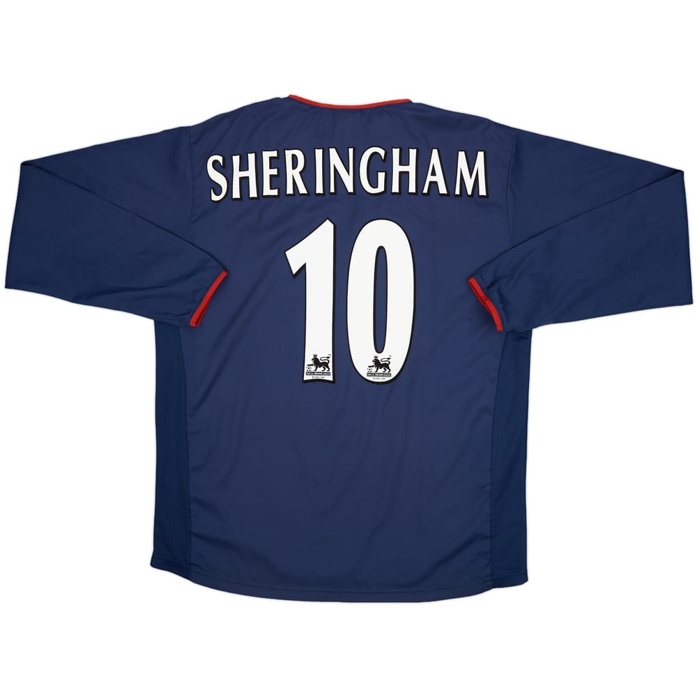 2003-04 Portsmouth Away L/S Shirt Sheringham #10 - 8/10 - (L)