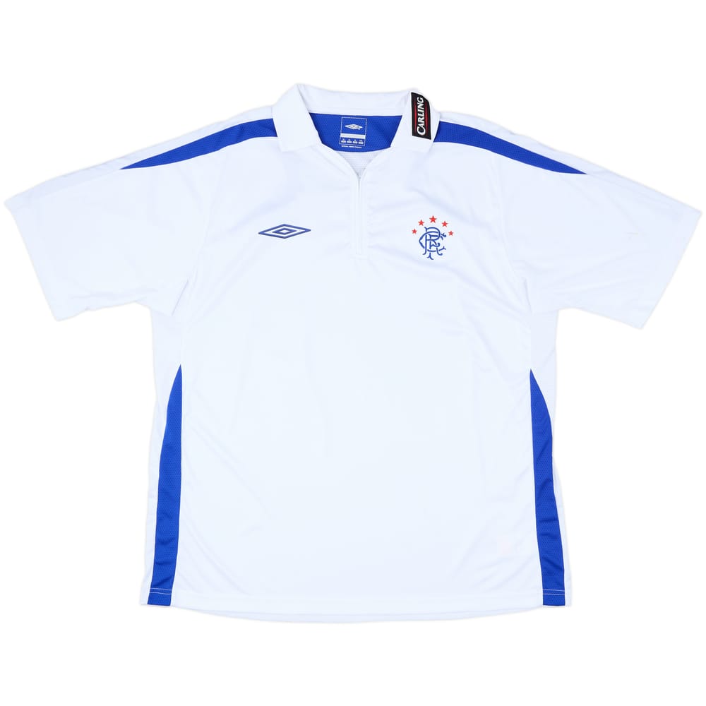 2009-10 Rangers Umbro 1/4 Zip Training Polo - 10/10 - (XL)