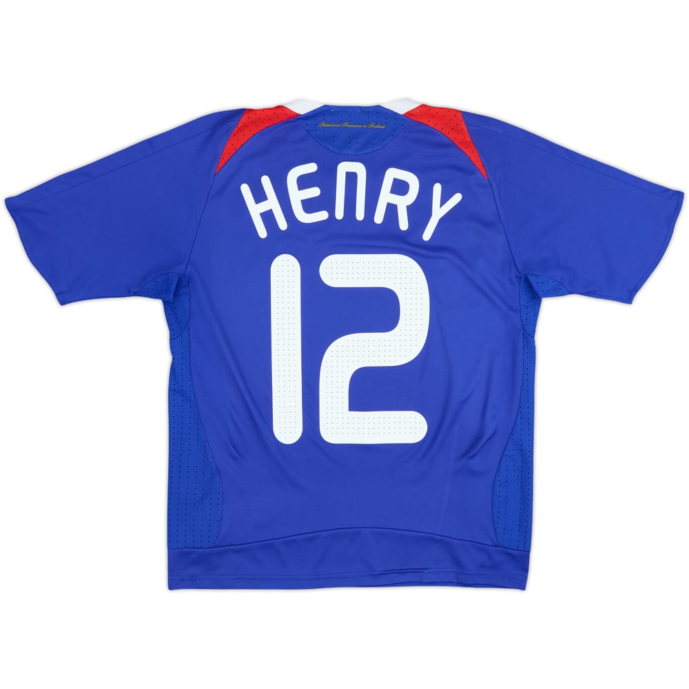 2007-08 France Home Shirt Henry #12 - 7/10 - (L.Boys)