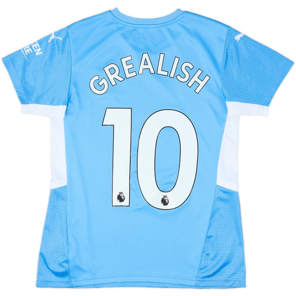 2021-22 Manchester City Home Shirt Grealish #10 - 7/10 - (Women's S)