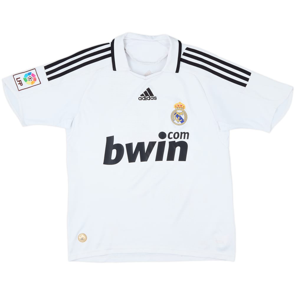 2008-09 Real Madrid Home Shirt - 5/10 - (XL.Boys)