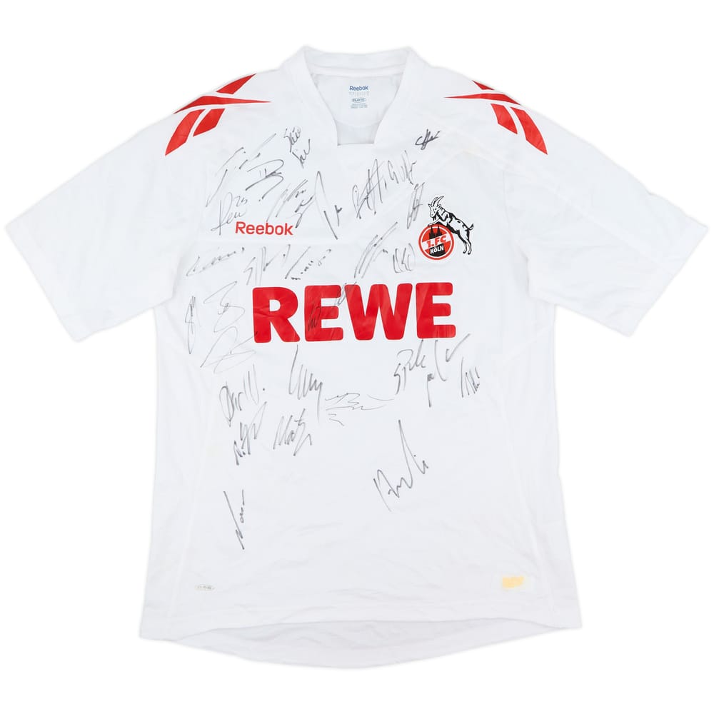 2011-12 FC Koln Squad Signed Home Shirt - 8/10 - (L)