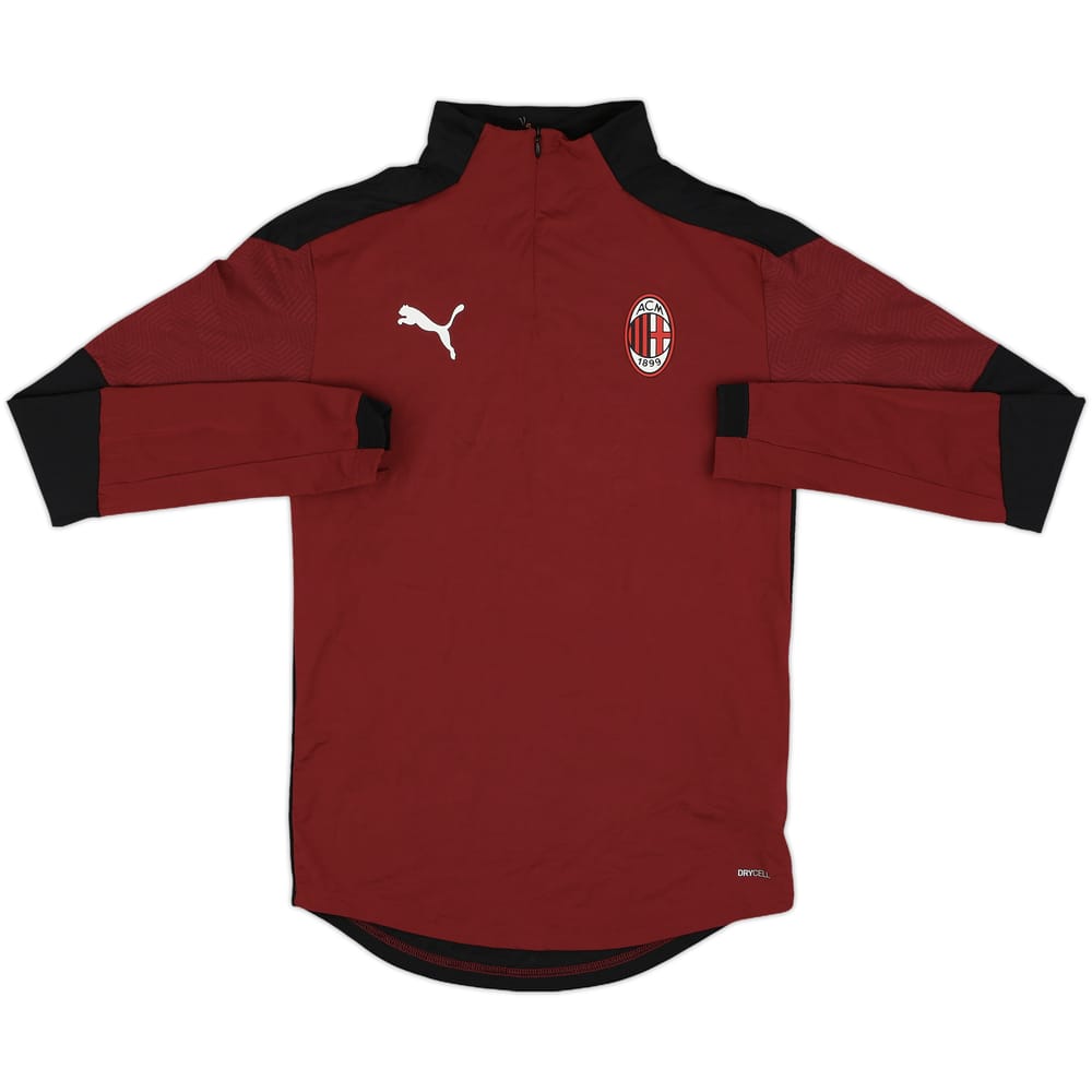 2019-20 AC Milan Puma 1/4 Zip Drill Top - 8/10 - (XS)