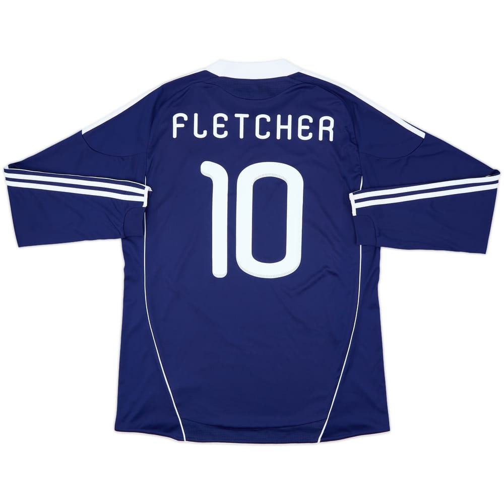 2010-11 Scotland Home L/S Shirt Fletcher #10 - 8/10 - (XL)