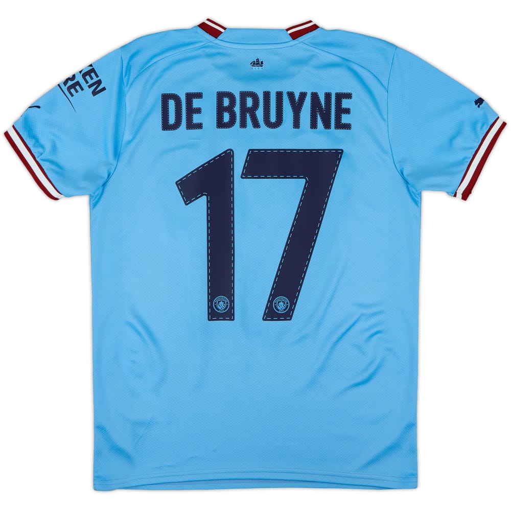 2022-23 Manchester City Home Shirt De Bruyne #17 - 8/10 - (S)