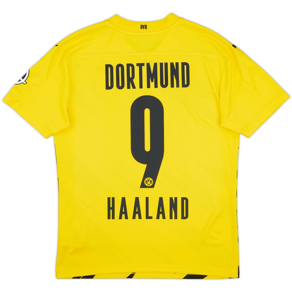 2020-21 Borussia Dortmund Home Shirt Haaland #9 - 9/10 - (M)