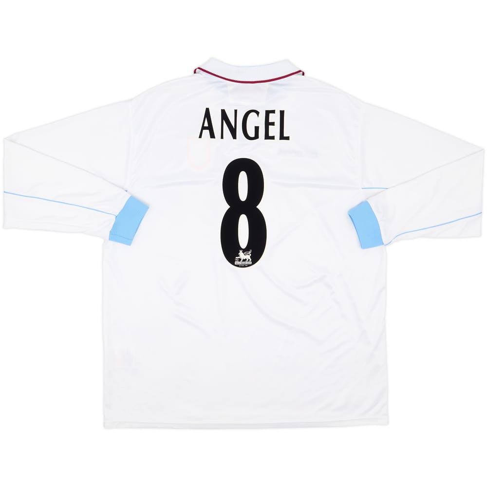 2002-03 Aston Villa Away L/S Shirt Angel #8 - 8/10 - (XXL)
