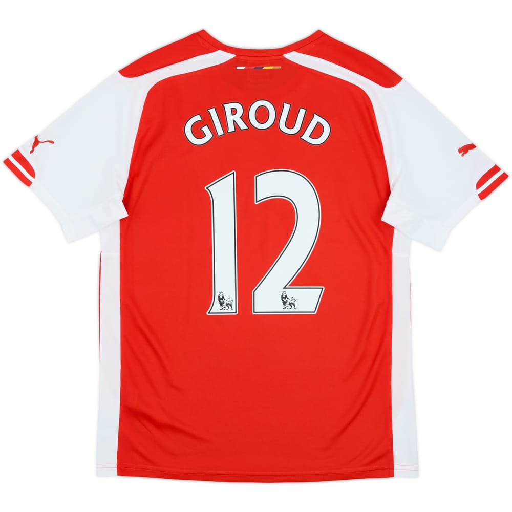 2014-15 Arsenal Home Shirt Giroud #12 - 8/10 - (M)