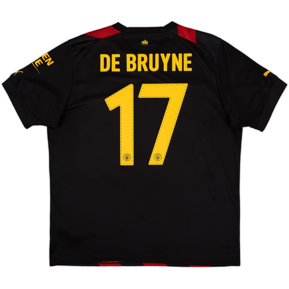 2022-23 Manchester City Away Shirt De Bruyne #17 - 9/10 - (XL)