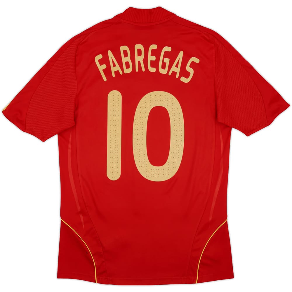 2007-09 Spain Home Shirt Fabregas #10 - 8/10 - (M)