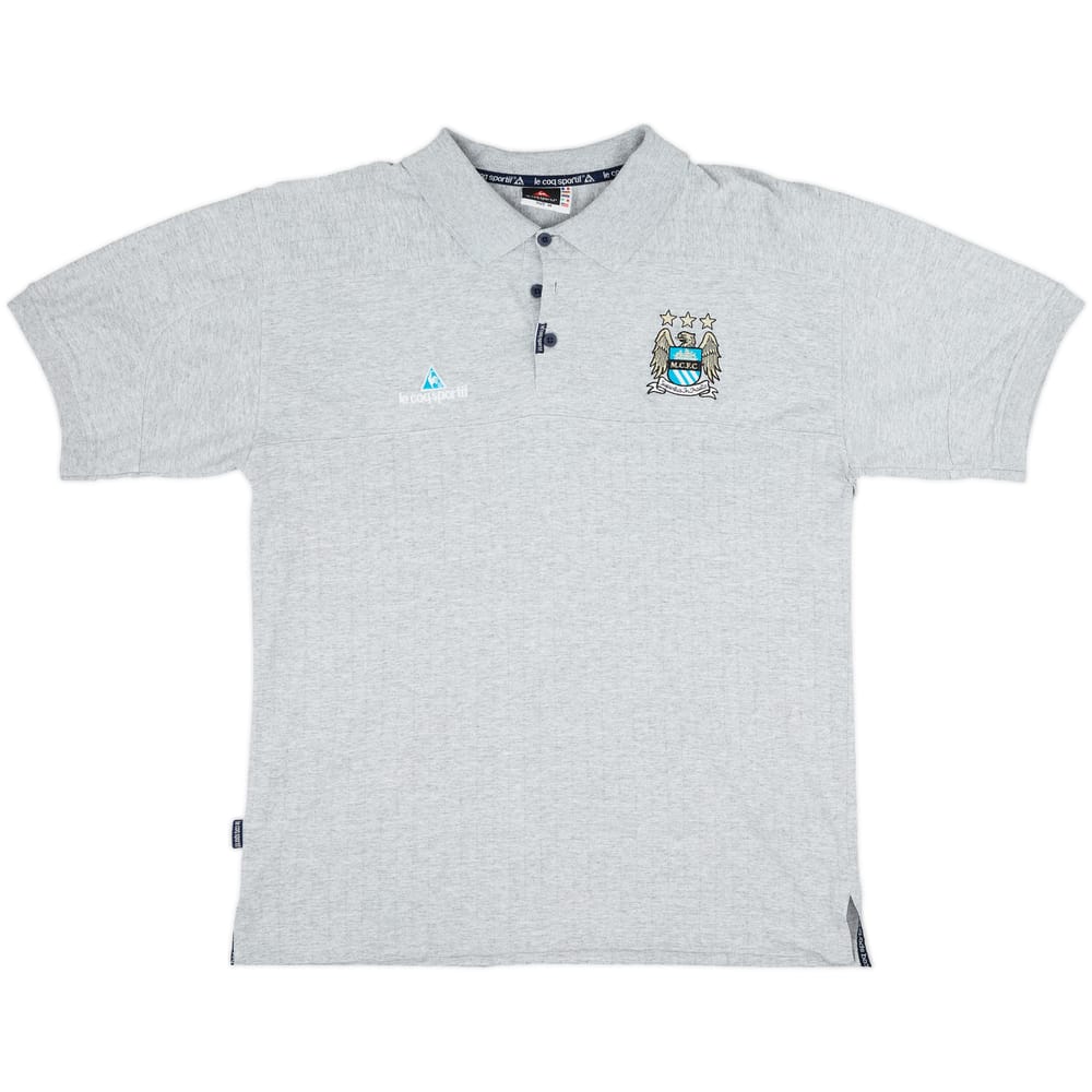 2001-02 Manchester City Le Coq Sportif Polo Shirt - 8/10 - (M)
